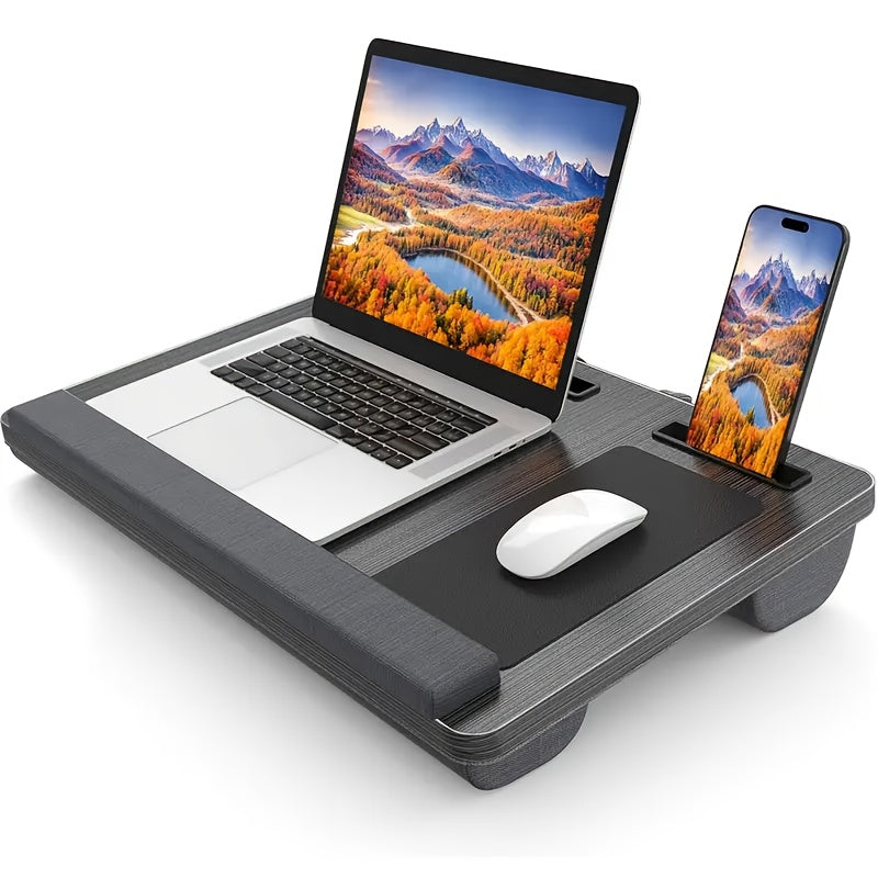 Laptop Stand | Adjustable With Device Holders | Mouse Pad & Wrist Cushion