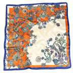 Large Square Silk-Effect Scarf