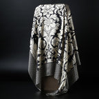 Large Square Silk-Effect Scarf