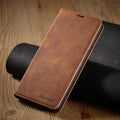 Boneroshop | Leather Magnetic Case for Samsung Phones: Chic Protection