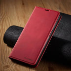 Boneroshop | Leather Magnetic Case for Samsung Phones: Chic Protection