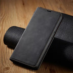 Boneroshop | Leather Magnetic Case for Samsung Phones: Chic Protection