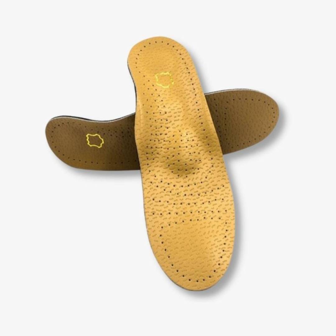 LeatherGuard Orthopedic Leather Shoe Insole | Shock Absorption - Arch Support - Comfortable Insole - Foot Pain Relief - 
