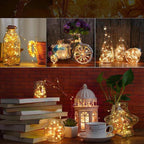 LED bottle light cork stopper – 5 pieces, fairy lights for wine bottles, decorative gift