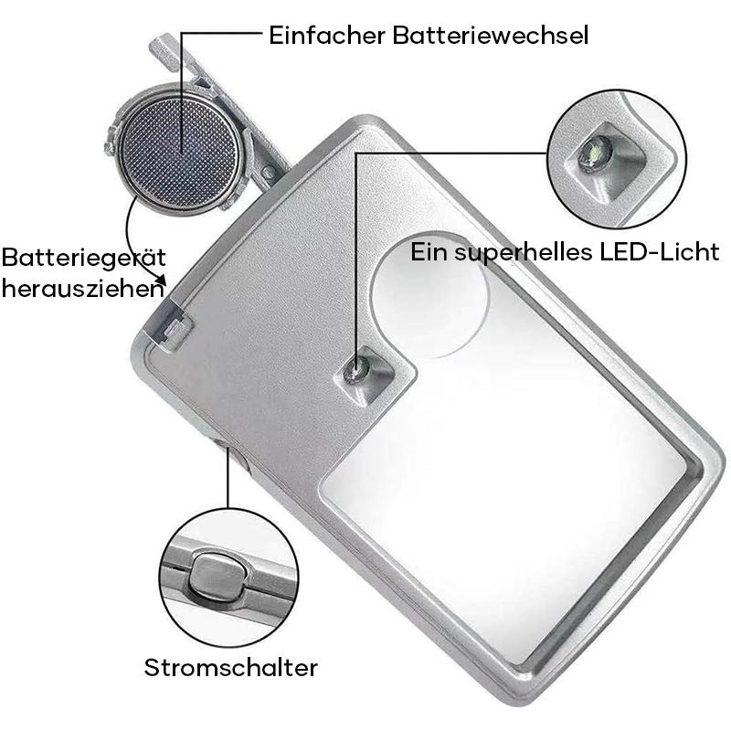 LED Card-Style Magnifying Glass