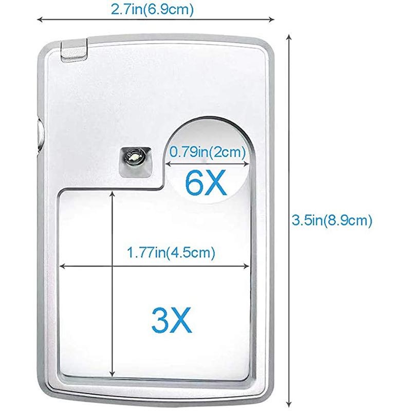 LED Card-Style Magnifying Glass
