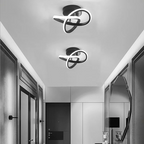 LED Ceiling Light with Black Metal Frame