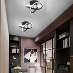 LED Ceiling Light with Black Metal Frame