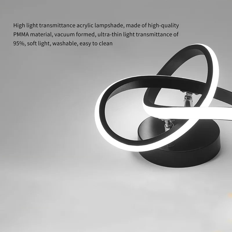 LED Ceiling Light with Black Metal Frame