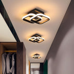 LED Ceiling Light with Black Metal Frame
