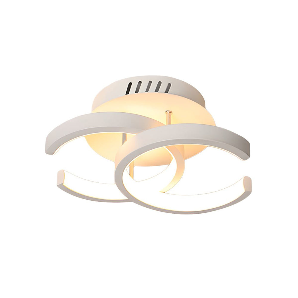 LED Ceiling Light with Black Metal Frame