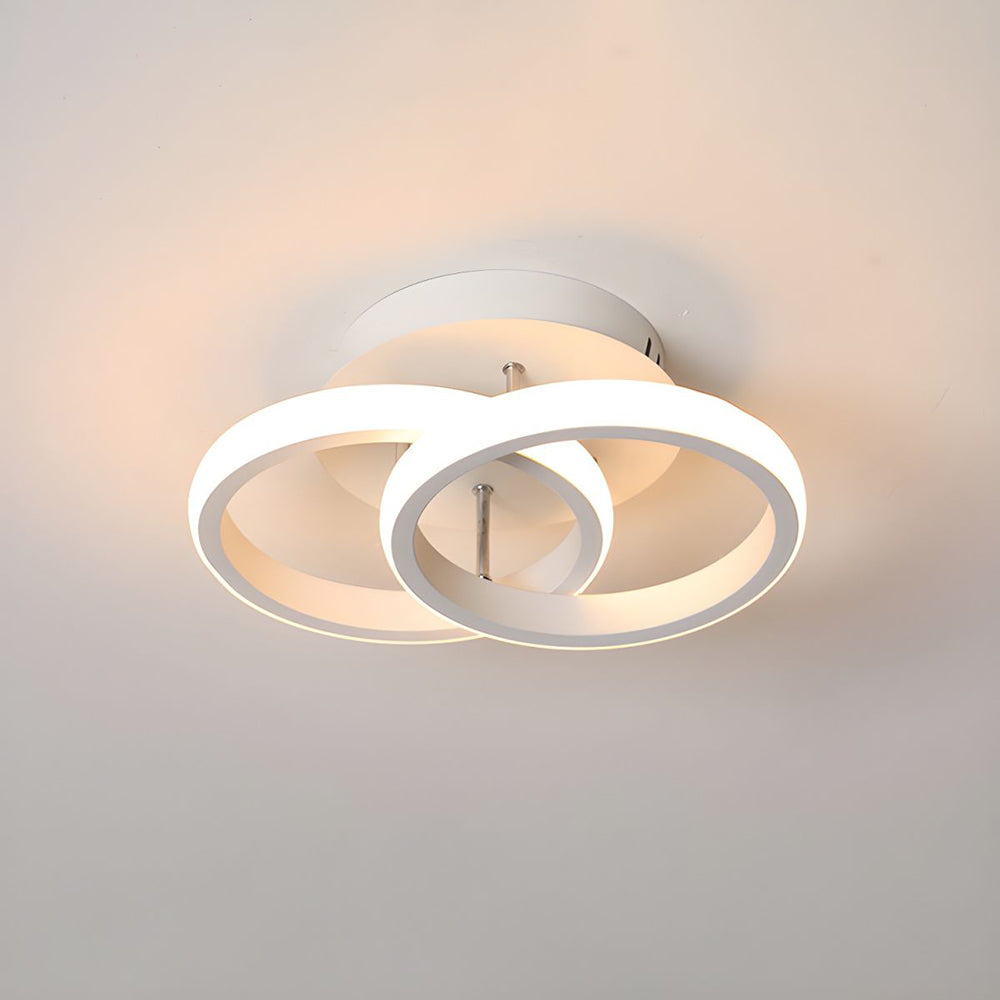 LED Ceiling Light with Black Metal Frame