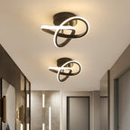 LED Ceiling Light with Black Metal Frame
