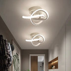 LED Ceiling Light with Black Metal Frame