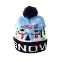 LED Christmas Knitted Hat – Light-Up Festive Beanie