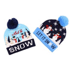 LED Christmas Knitted Hat – Light-Up Festive Beanie