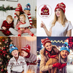 LED Christmas Knitted Hat – Light-Up Festive Beanie