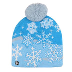 LED Christmas Knitted Hat – Light-Up Festive Beanie