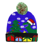 LED Christmas Knitted Hat – Light-Up Festive Beanie