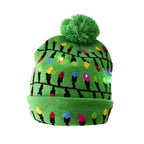 LED Christmas Knitted Hat – Light-Up Festive Beanie