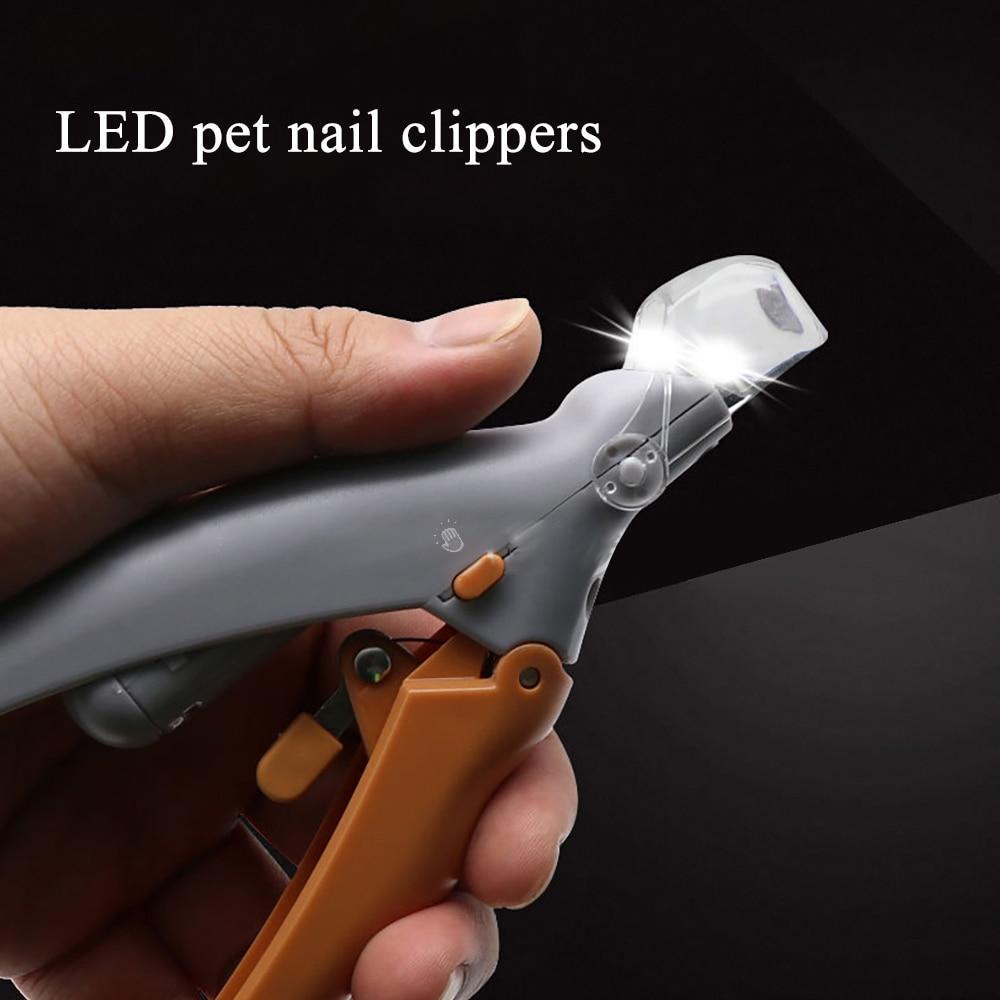 LED Dog Nail Clippers with Safety Guard & Magnifier
