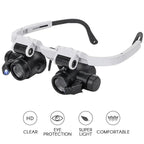 LED Magnifier Glasses with 8x, 15x, 23x Zoom