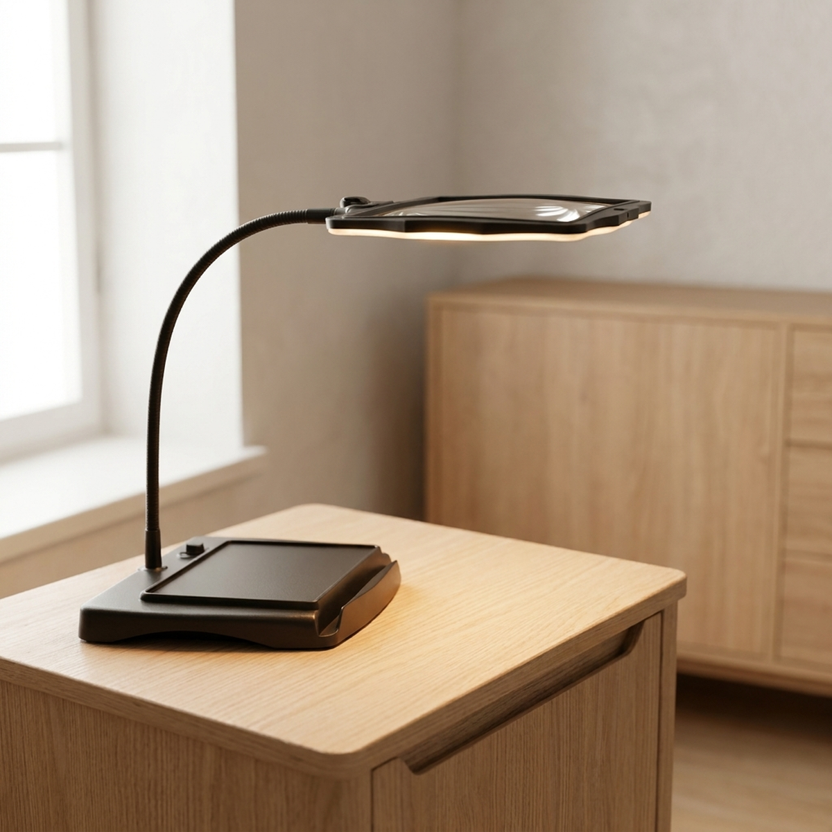 LED Magnifying Desk Lamp for Fine Detail Work