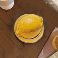 Lemon-shaped coaster