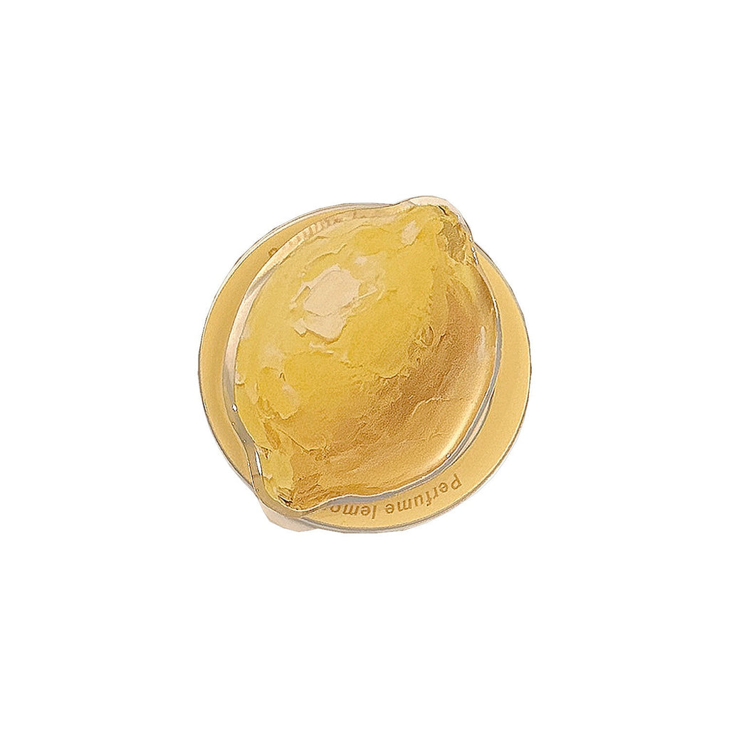 Lemon-shaped coaster