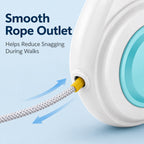 Boneroshop Rechargeable Light-Up Retractable Dog Leash for Night Walks - Helps Small Dogs Stay Visible & Easy to Control