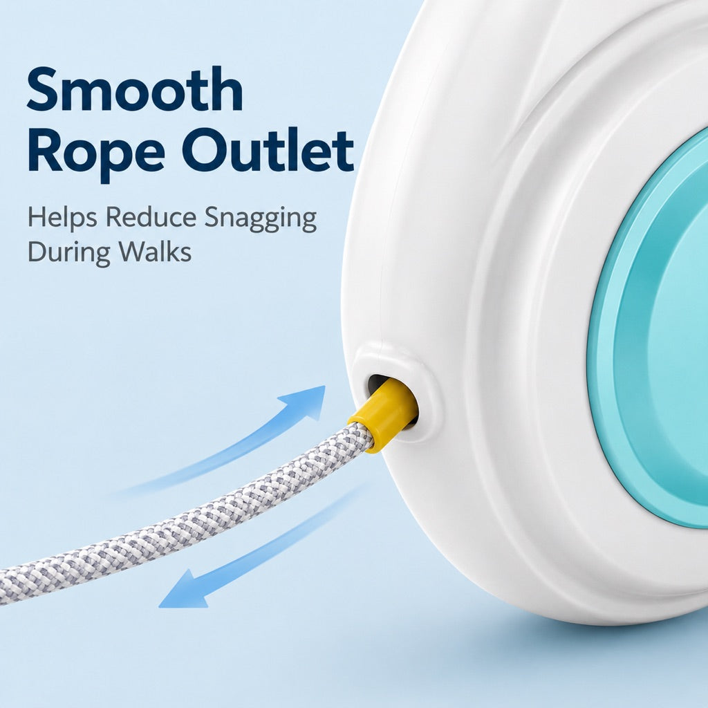 Boneroshop Rechargeable Light-Up Retractable Dog Leash for Night Walks - Helps Small Dogs Stay Visible & Easy to Control
