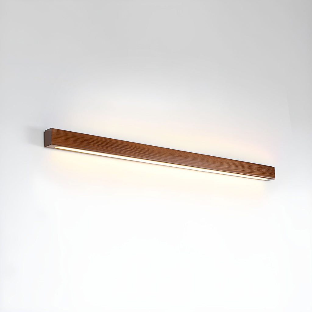 Linear Wood Wall Sconce with Slim Light