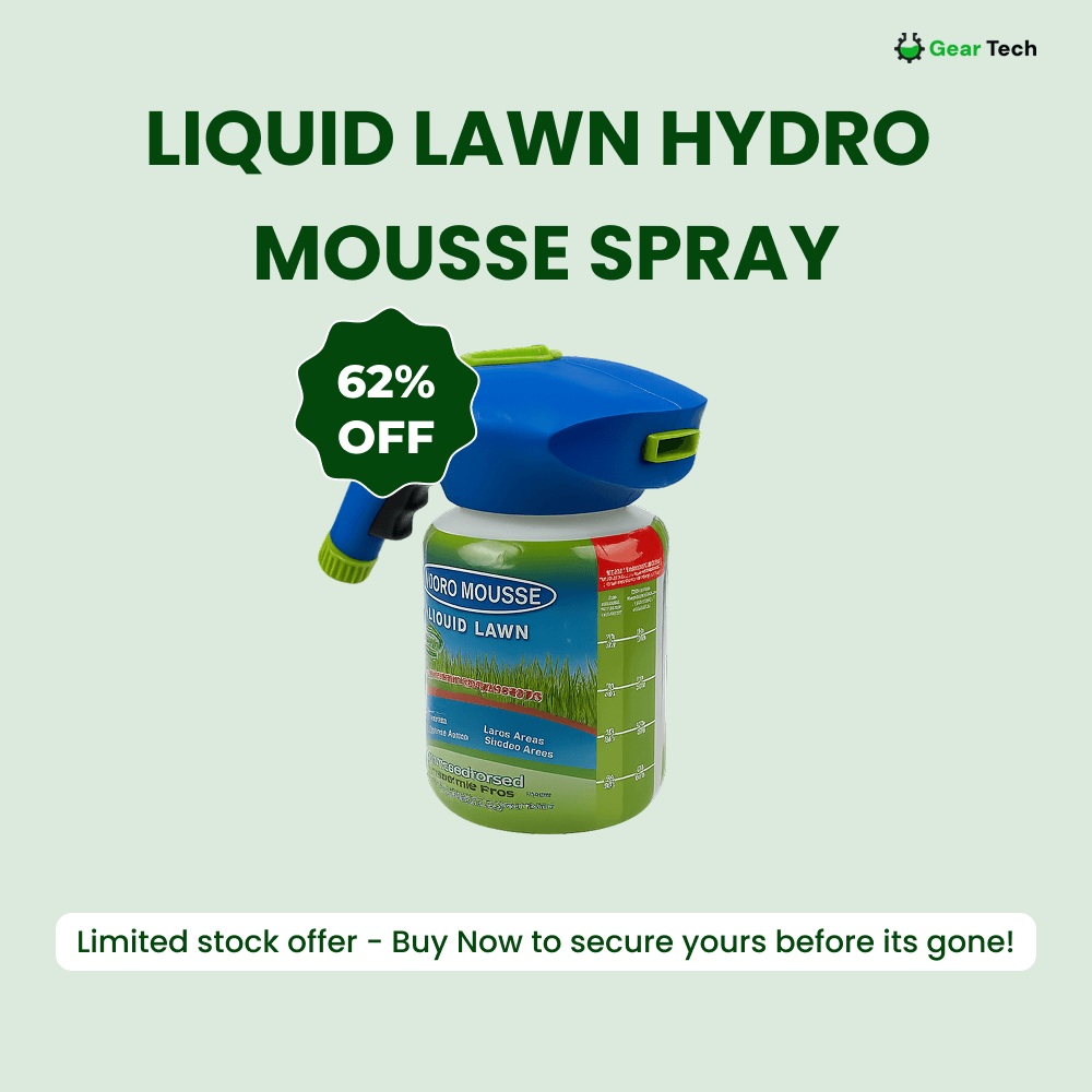 Boneroshop | Liquid Lawn Hydro Mousse Spray On Grass Seed | Easy Application for Patchy Lawns & High-Traffic Areas