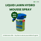 Boneroshop | Liquid Lawn Hydro Mousse Spray On Grass Seed | Easy Application for Patchy Lawns & High-Traffic Areas