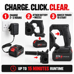 Livmore Turbo Blower Upgraded Cordless Handheld Air Blower with Dual Rechargeable Batteries
