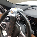 LockShield Premium Steering Wheel Lock with Triple Locking & Alarm
