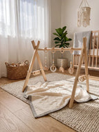 Long-Lasting Wooden Activity Arch – Sensory Toy Gym for Ages 0–3