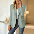 Longline Lapel Collar Blazer