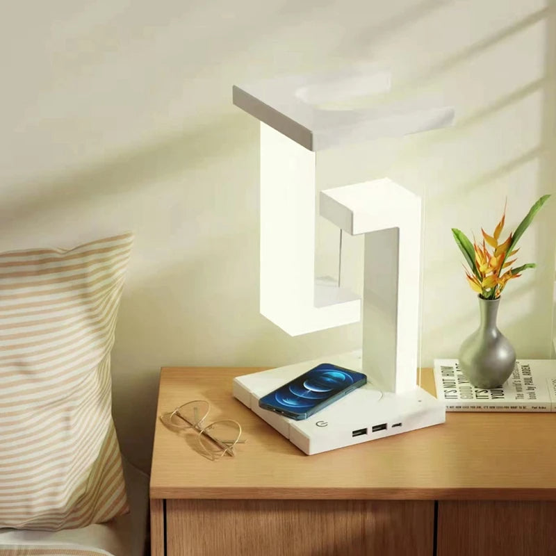 LumiCore wireless charger with LED and fast charging – modern design