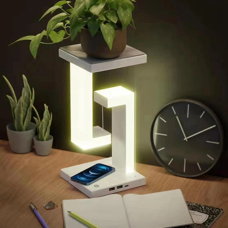 LumiCore wireless charger with LED and fast charging – modern design