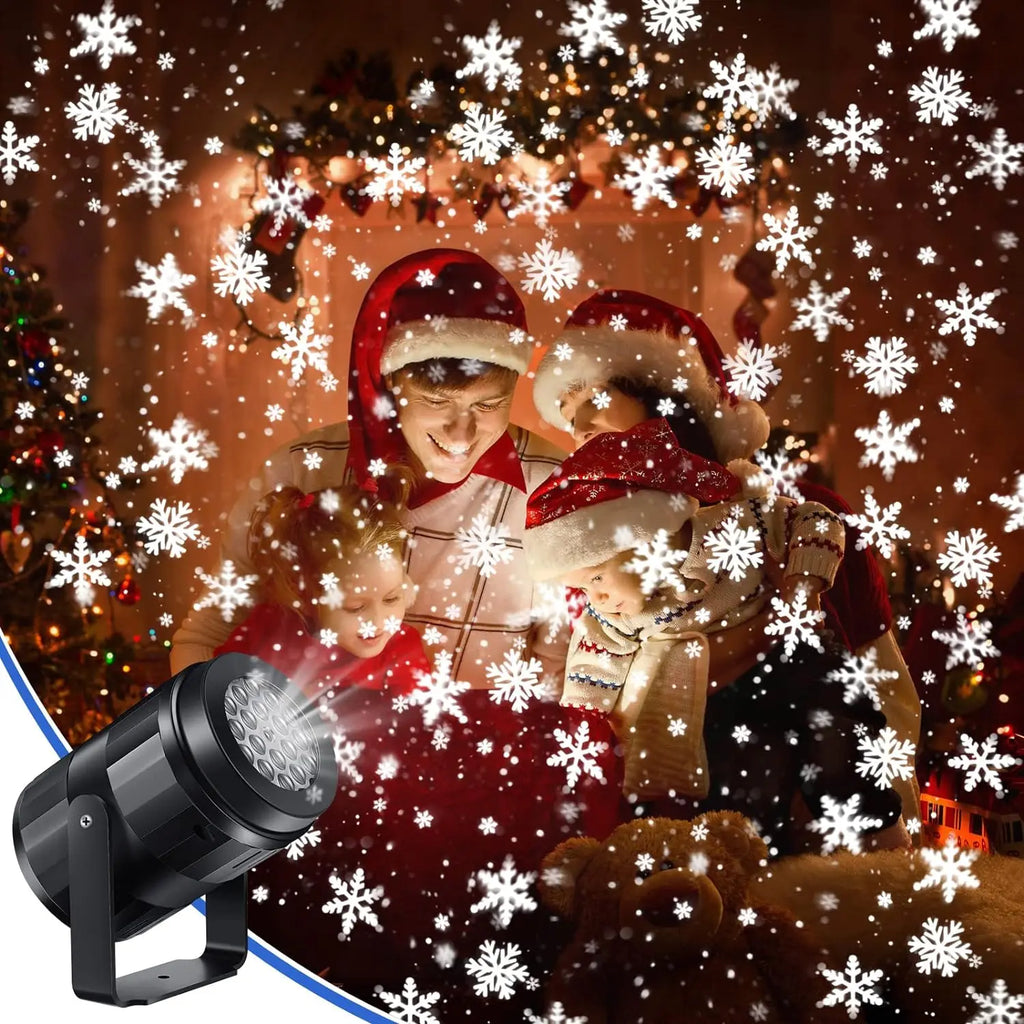 LumiFlake LED Snowflake Projector – Magical Christmas Lighting with USB Connection, Weatherproof for Indoor & Outdoor Us
