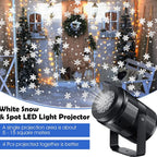 LumiFlake LED Snowflake Projector – Magical Christmas Lighting with USB Connection, Weatherproof for Indoor & Outdoor Us