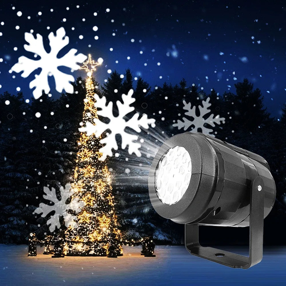 LumiFlake LED Snowflake Projector – Magical Christmas Lighting with USB Connection, Weatherproof for Indoor & Outdoor Us