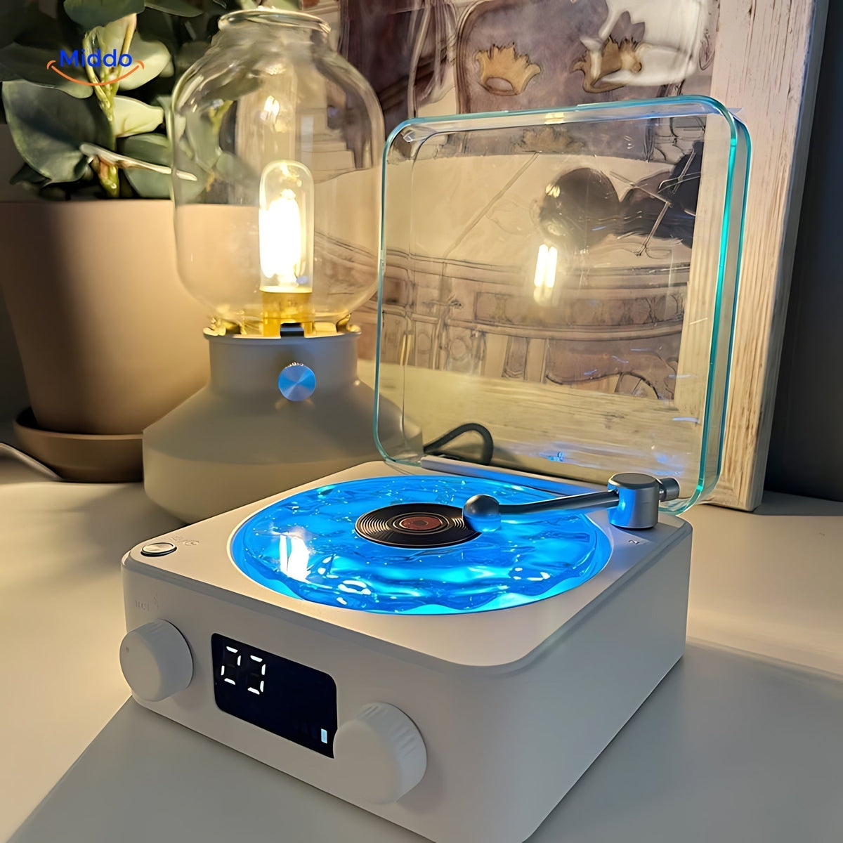LumiSound Turntable Speaker – Magical Sound and Light Experience for Your Home