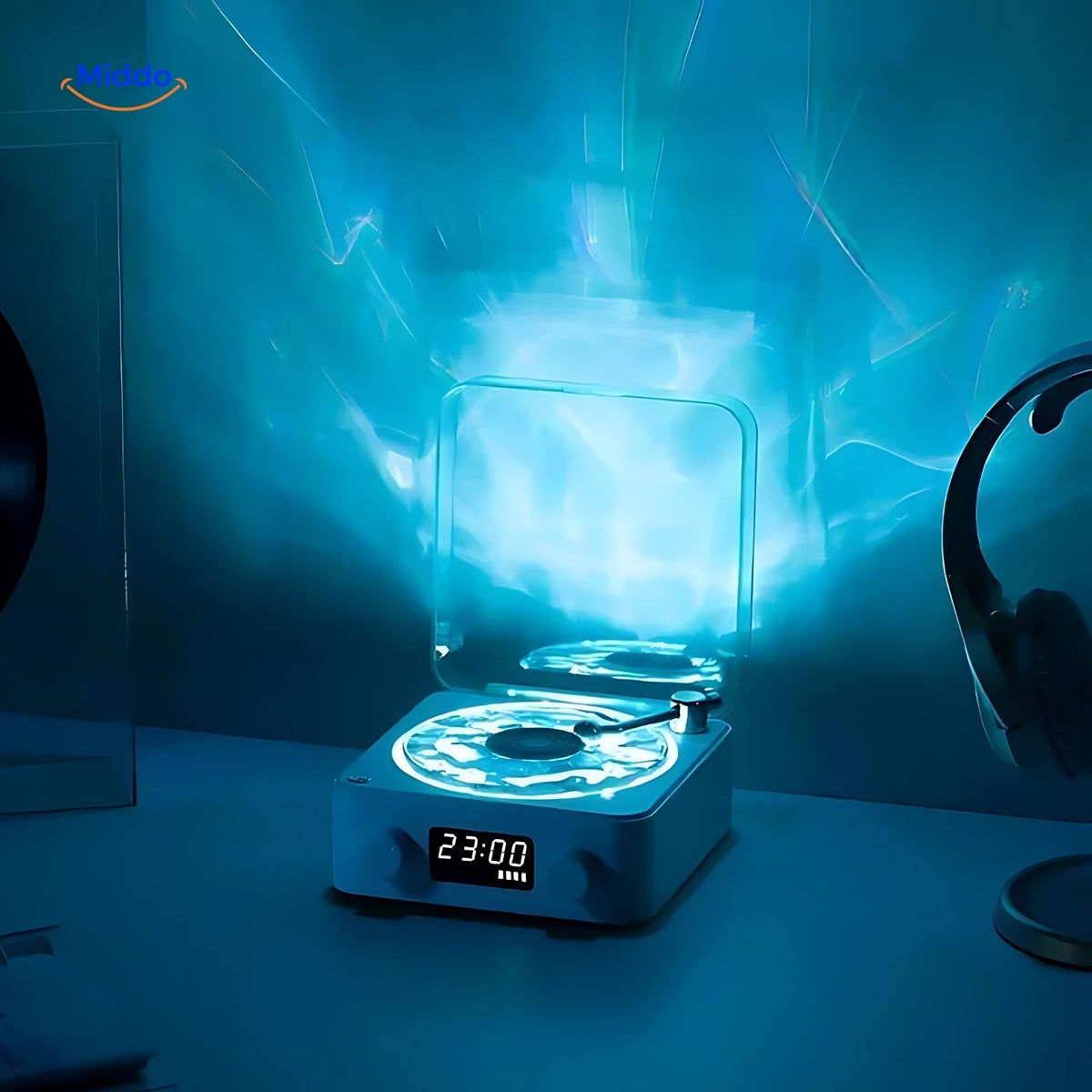 LumiSound Turntable Speaker – Magical Sound and Light Experience for Your Home