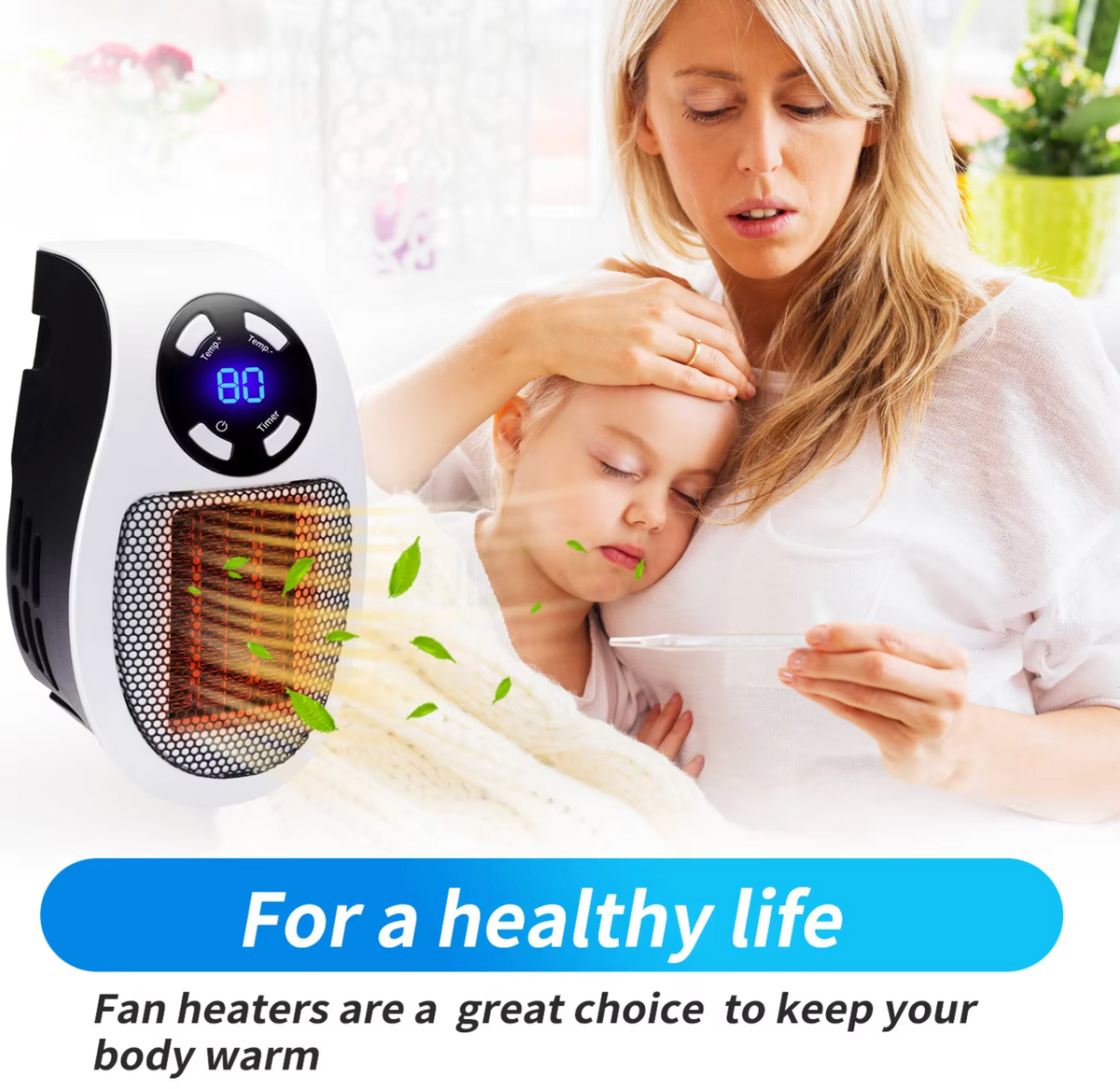 LuxaHeat Elegant Heater – Portable Heater for Comfortable Warmth Anywhere