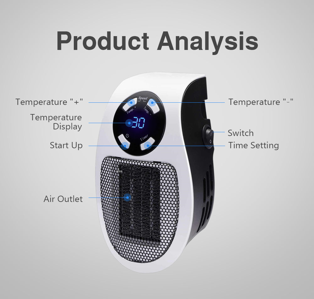 LuxaHeat Elegant Heater – Portable Heater for Comfortable Warmth Anywhere