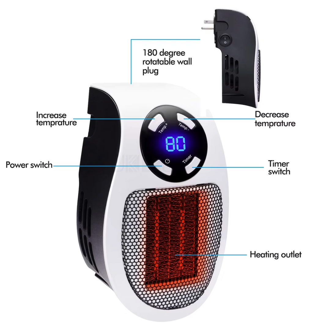 LuxaHeat Elegant Heater – Portable Heater for Comfortable Warmth Anywhere