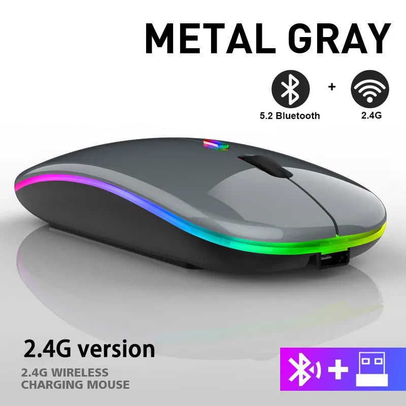LuxeClick Mouse – Wireless Rechargeable Bluetooth Mouse