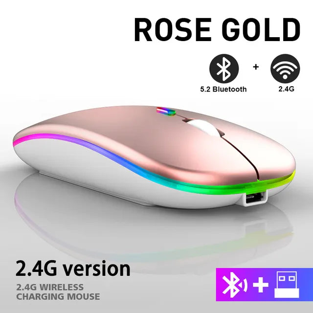 LuxeClick Mouse – Wireless Rechargeable Bluetooth Mouse